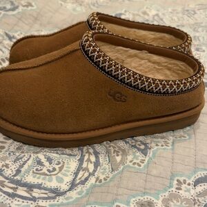 UGG Tan Suede Slip-On Shoes